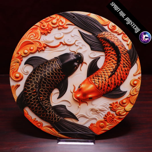 Koi Metallschild Innendekor 20,32cm