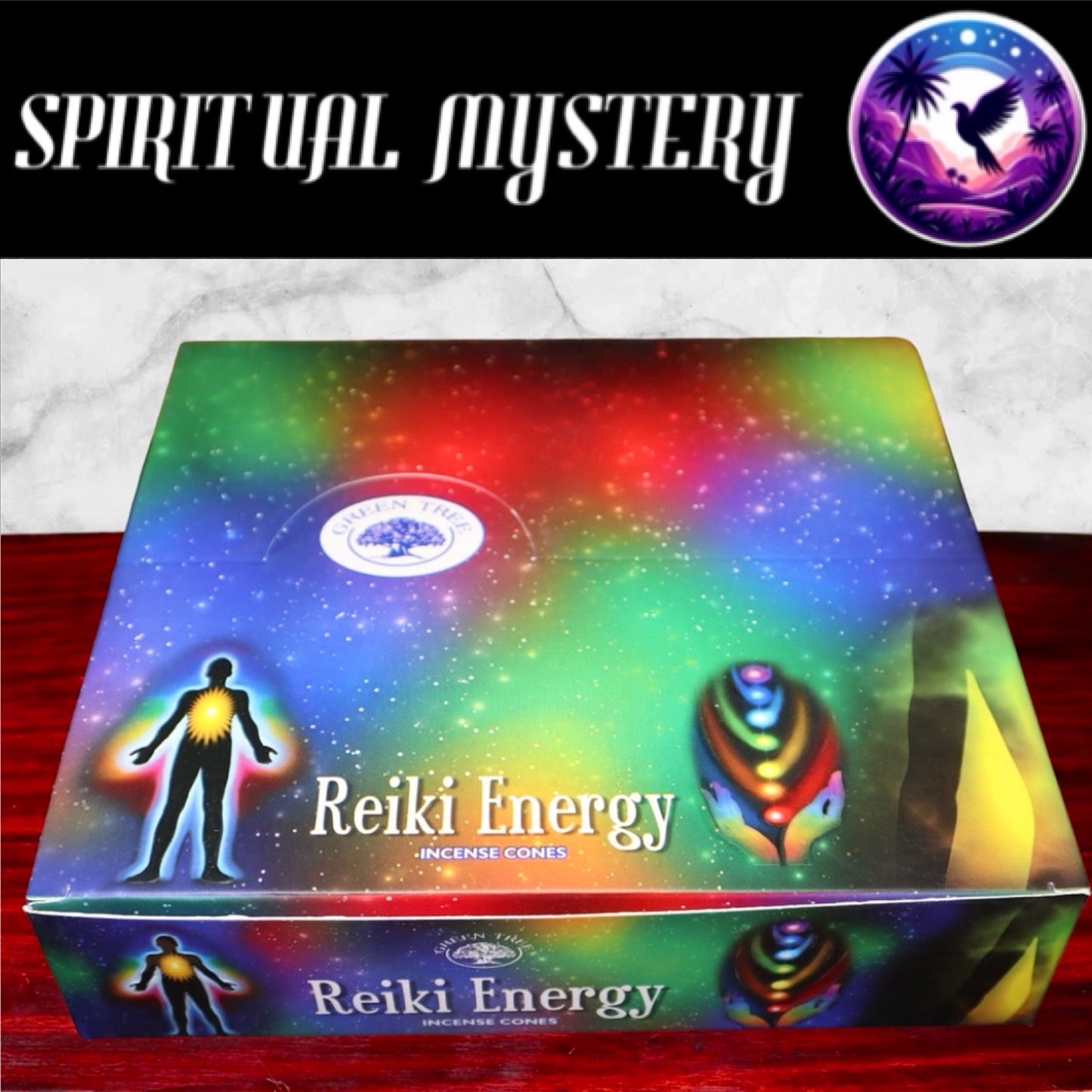 Green Tree Reiki Energy Räucherkegel mit oder ohne Loch