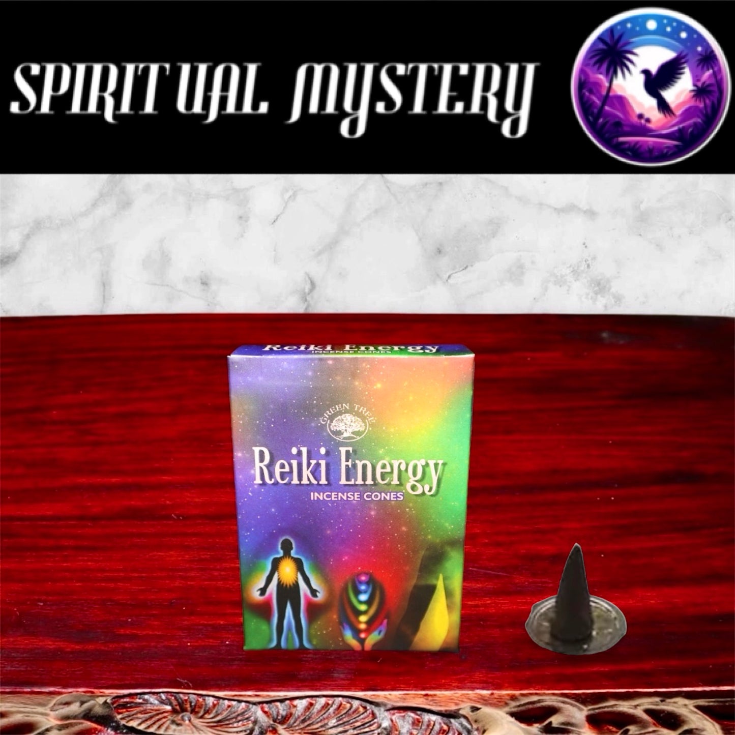 Green Tree Reiki Energy Räucherkegel mit oder ohne Loch