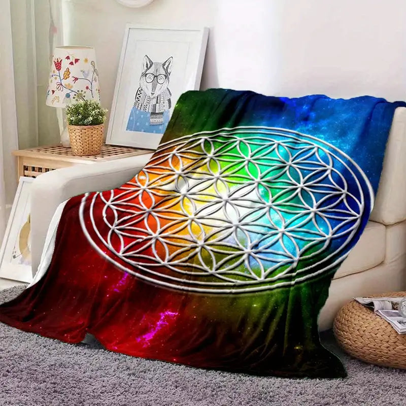 Knuffeldeken Flower of Life 150x200cm