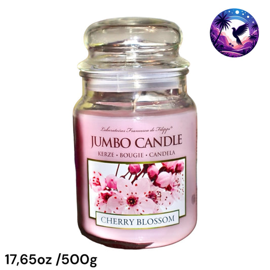 Jumbo Candle Kirschblüte 500g (intensiv blumige Duftnote)