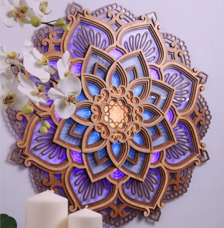 LED Mandala Lampe Nachtlicht Ornament