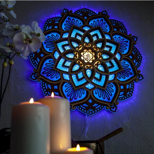 LED Mandala Lampe Nachtlicht Ornament