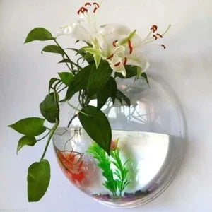 Transparent wall hanging vase/ creative wall hanger 15cm