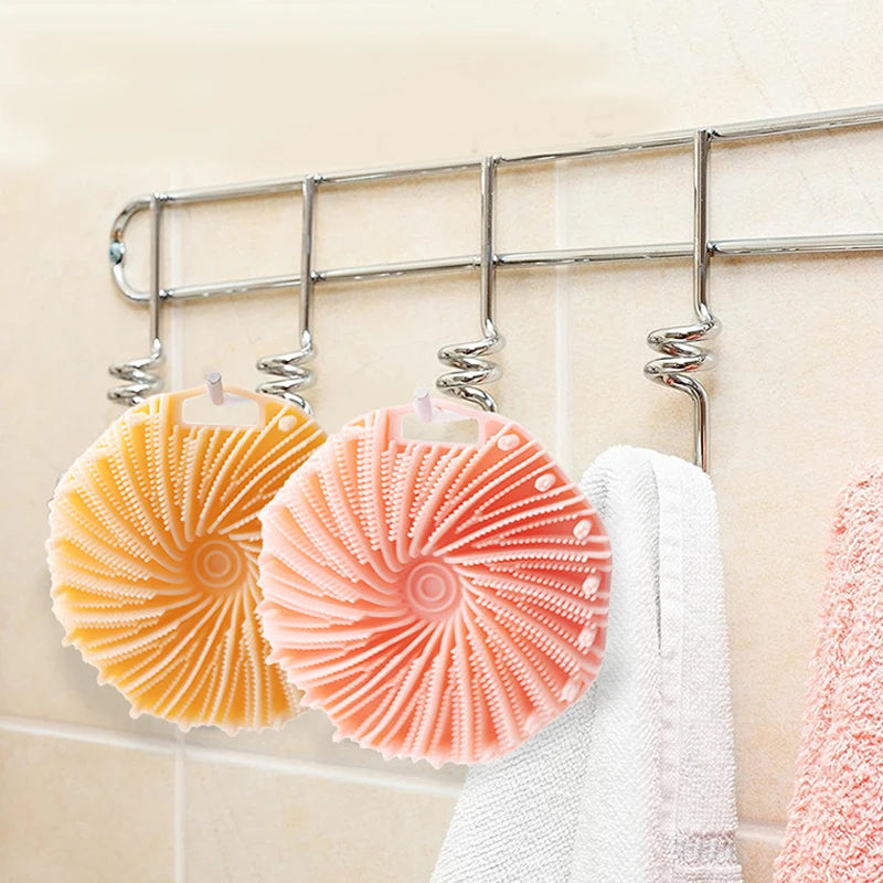 1 or 4 pieces of silicone body scrubbers